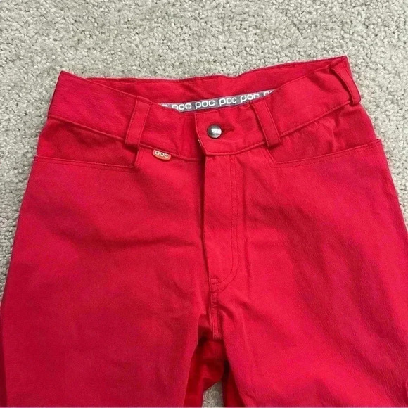 POC Sweden Men Mountain Biking Shorts Red Size XS 12.5” Inseam Outdoor Active. - Picture 2 of 14